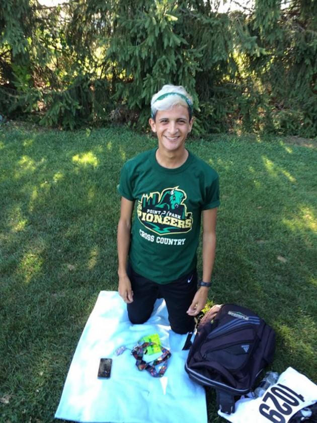 New cross country runner brings home first place