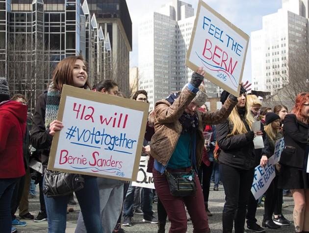 March unites Pittsburgers, ‘Burghers for Bernie’