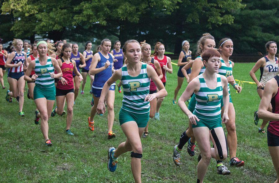 The womens cross country team ran in the CMU Invitational on October 8 where they placed fifth of 14 teams.