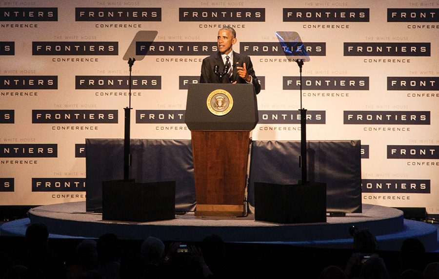 President Barack Obama hosted the White House Frontiers Conference last Thursday in Pittsburgh at the University of Pittsburgh and Carnegie Mellon University.