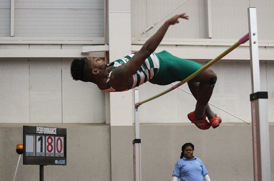 Michael Morris, sophomore, participated in the high jump where he placed 7th at the YSU College Invite on Friday. 
