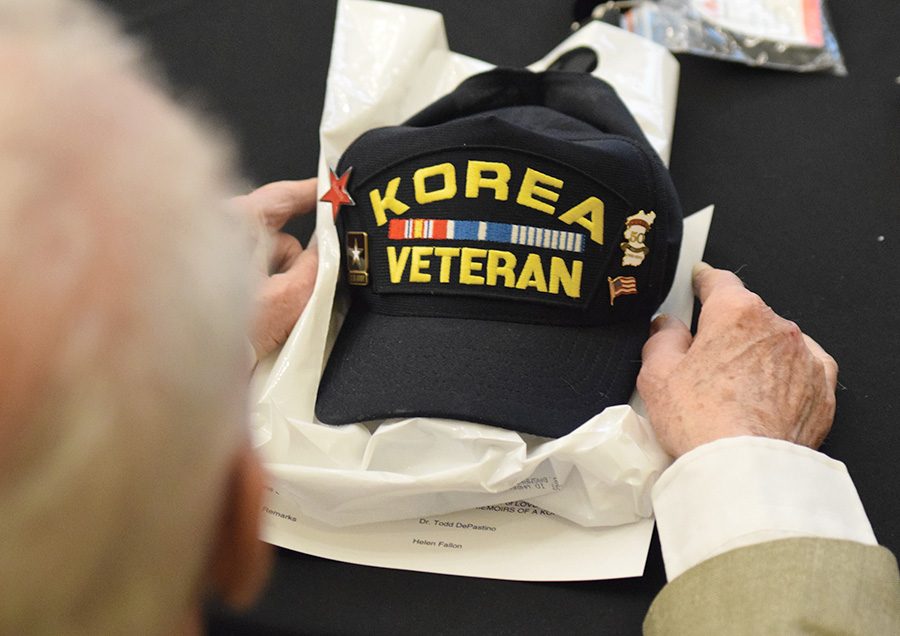 A+Korean+War+Veteran%E2%80%99s+hat+sits+on+the+table+at+the+Veteran%E2%80%99s+Luncheon+on+January+31.+