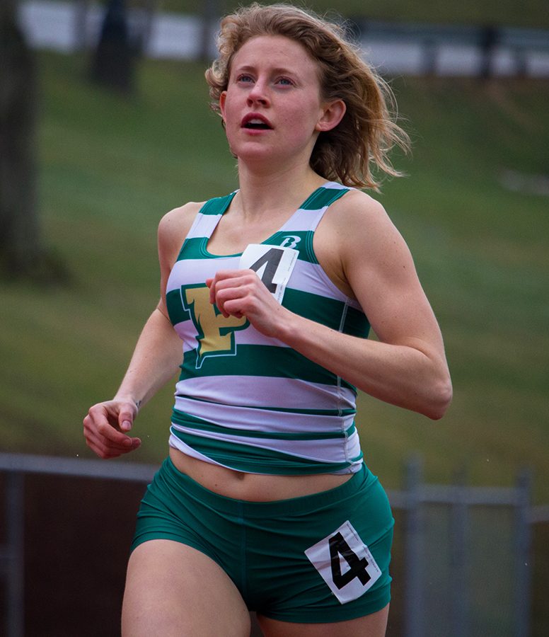 Katie Guarnaccia placed fourth in the women’s 5000 meters Saturday at the Westminster Invitational. Guarnaccia will compete in the women’s 10,000 meters at the NAIA National Championship meet May 25-27 in Gulf Shores, Ala.