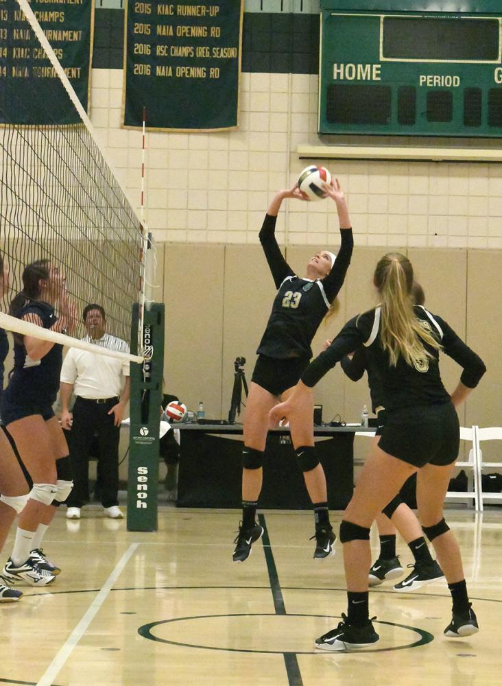 Volleyball rebounds on road after home opener – Point Park Globe