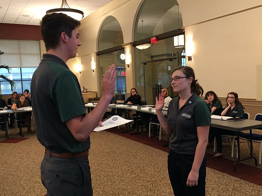 Student government swears in new vice president, senators-at-large