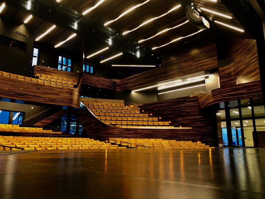 The PNC Theatre glows in the new Pittsburgh Playhouse. The space has unofficially opened its doors, and classes are taking place inside this semester. A gala event is set to transpire in honor of the formal opening. 