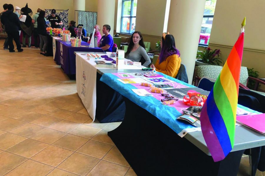 The+LGBTQ%2B+Resource+Fair+was+held+last+Wednesday+in+the+Lawerence+Hall+Lobby.+Organizations+such+as+GSSA+Point+Park%2C+Planned+Parenthood+and+Pittsburgh+Action+Against+Rape+were+some+of+the+vendors+present.