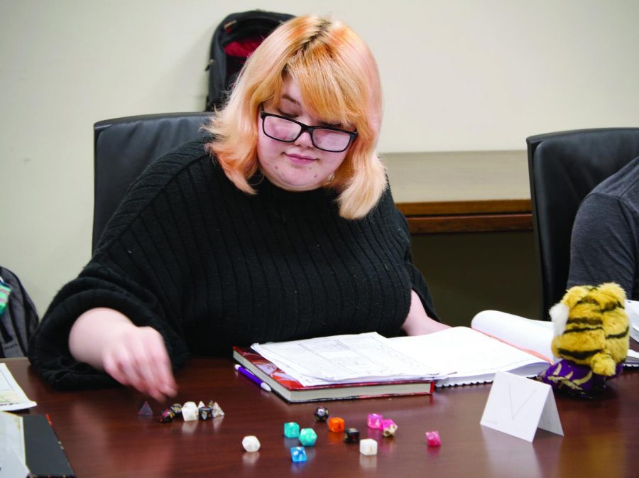 Schinel Koch plays Dungeons and Dragons last Monday.