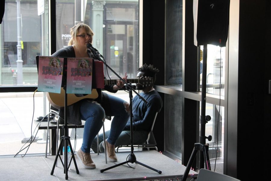 Bryana Appley performs at Point Perk for a live solo set last Wednesday.