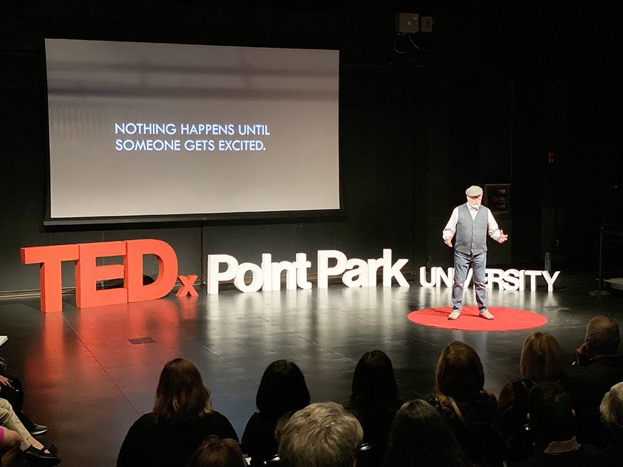 C. Raymond Werner presents at the second annual Point Park TedX talk.