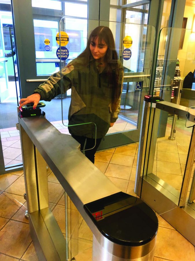 Turnstiles added to Lawrence Hall Lobby