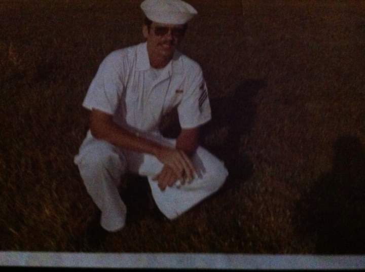 Petty Officer Donald Nemchick in uniform. Nemchick served in the U.S. Navy from 1970 to 1974. 