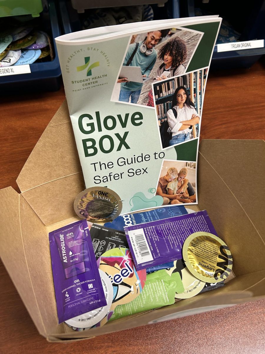 A look into the contents of the sex safety boxes that can be ordered once a month by students.