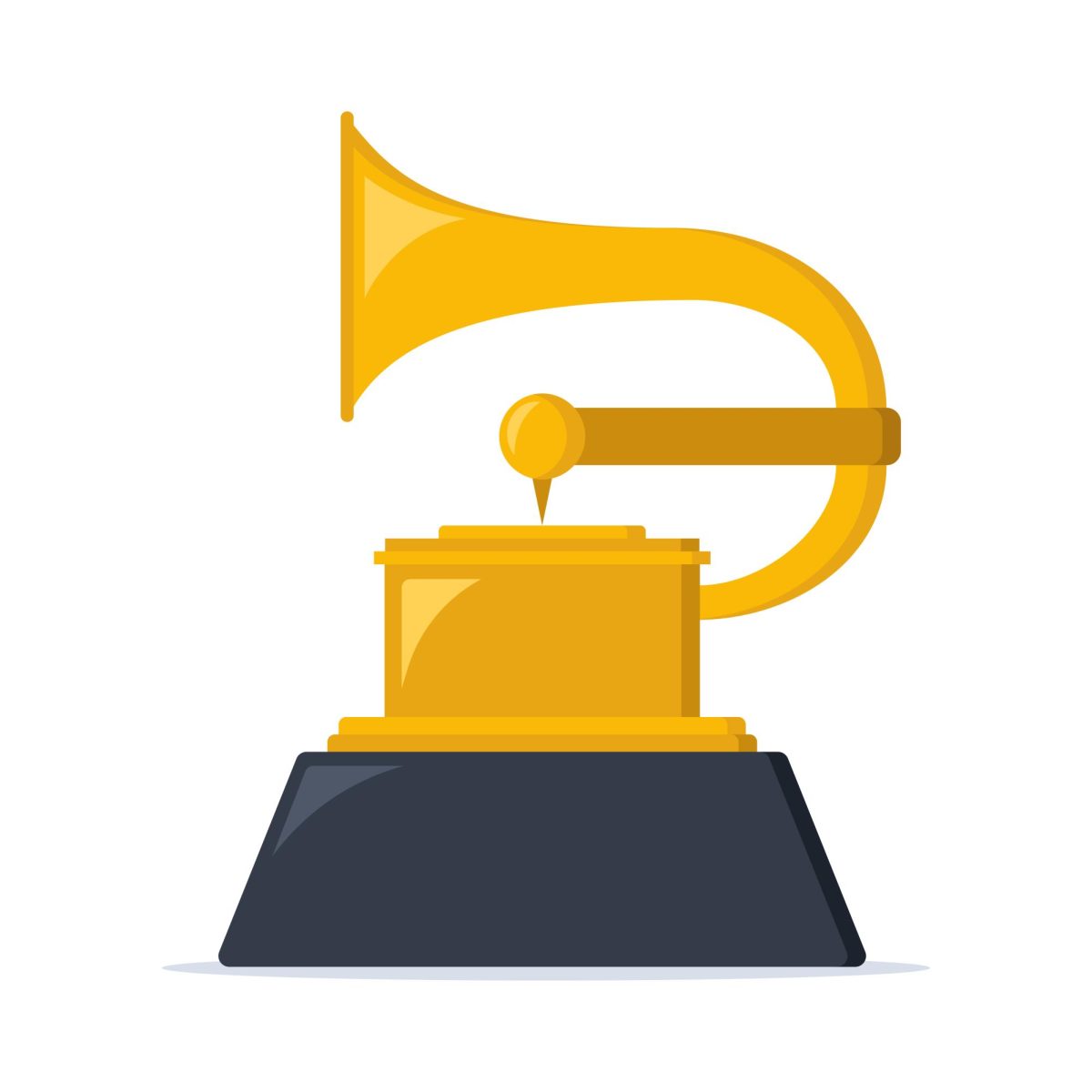 A graphic of a Grammy award.
