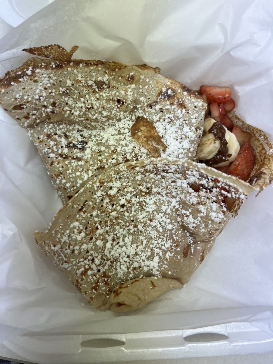 A strawberry banana Nutella crepe from PGH Crepes.