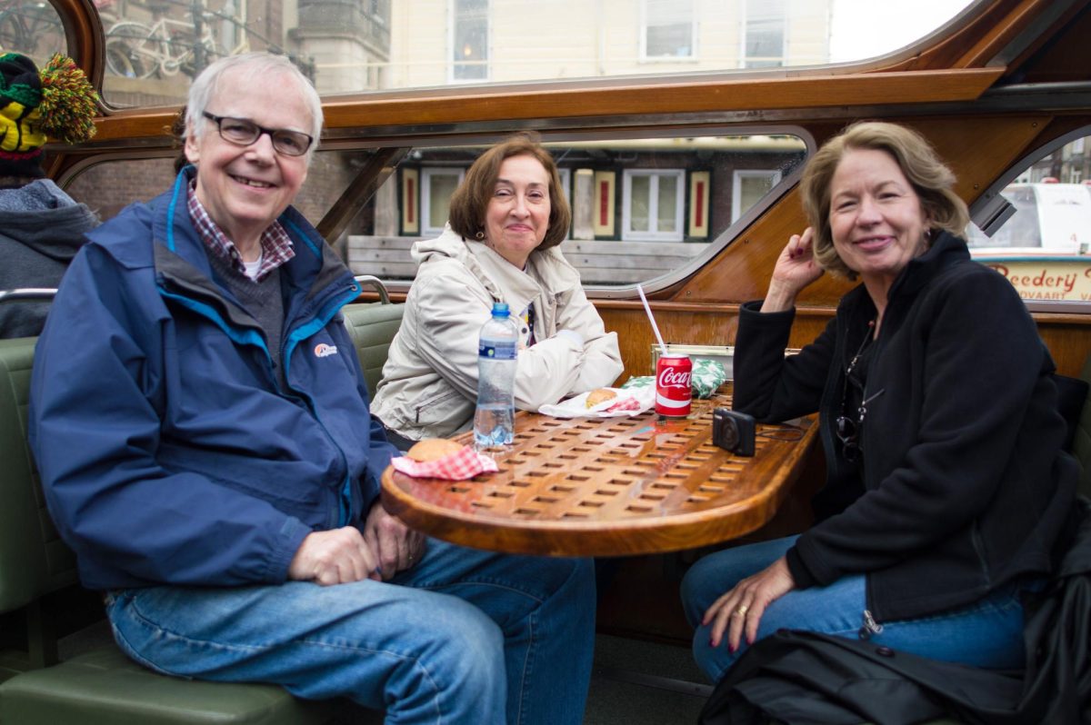 Bob O'Gara, Helen Fallon and Jan Getz relax in Amsterdam during a trip in 2016.

Submitted to The Globe by Helen Fallon