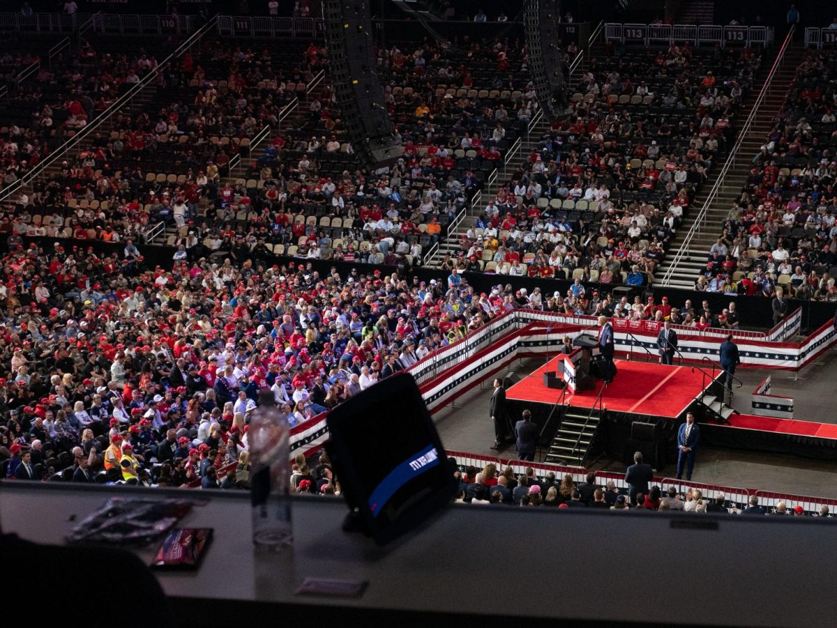 DONALD TRUMP VISITS PPG PAINTS ARENA