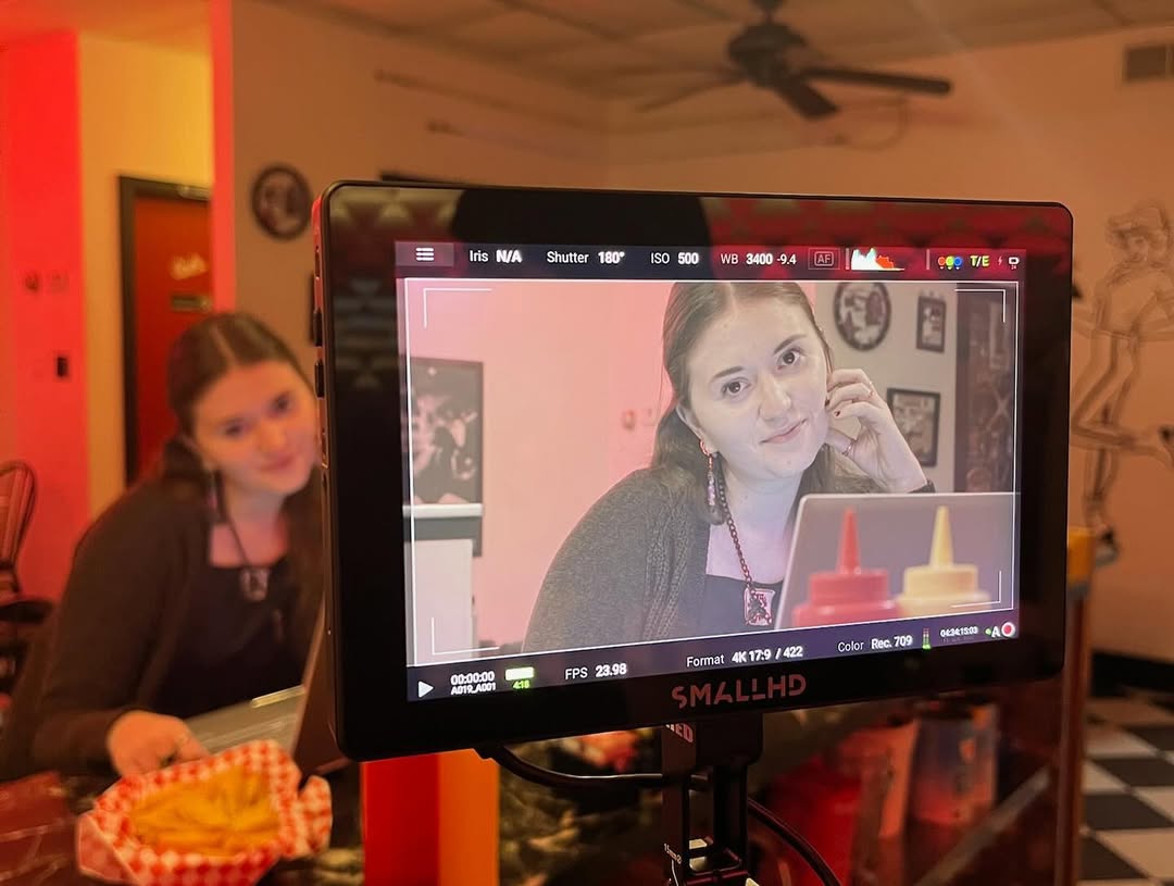 This semester, there are six Production 4 (P4) films being created. One of these films, “More Than You Can Chew” is an upcoming P4 Horror short film directed by senior Michaelene Palermo.