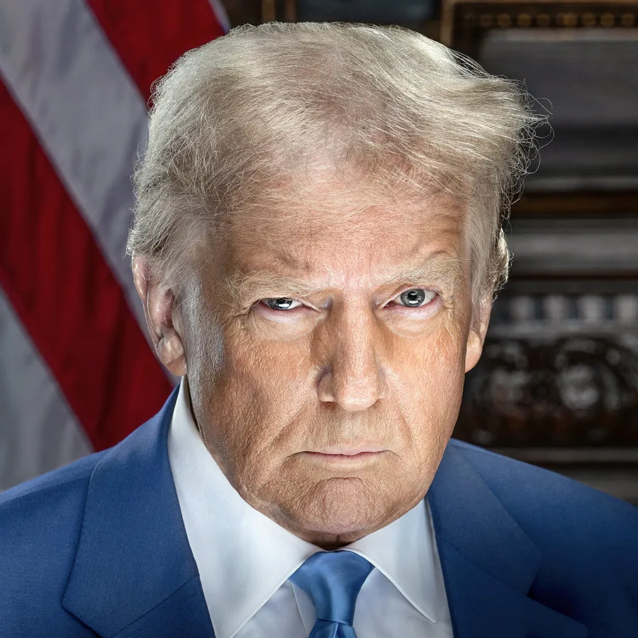 President Donald Trump's official inaugural portrait.

Courtesy of Trump-Vance Campaign