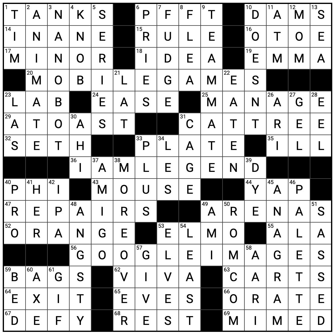 Point Puzzle: 'Elevator music' answers