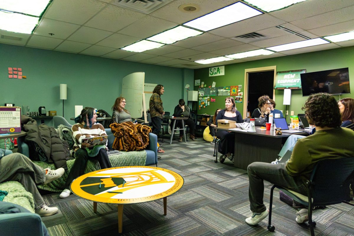 SGA’s executive cabinet discuss future initiatives on Monday, Feb. 2.