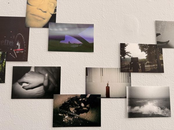 Jessica Steigerwald’s work, “Fabled Charms,” included pictures of several different scenes and environments.
