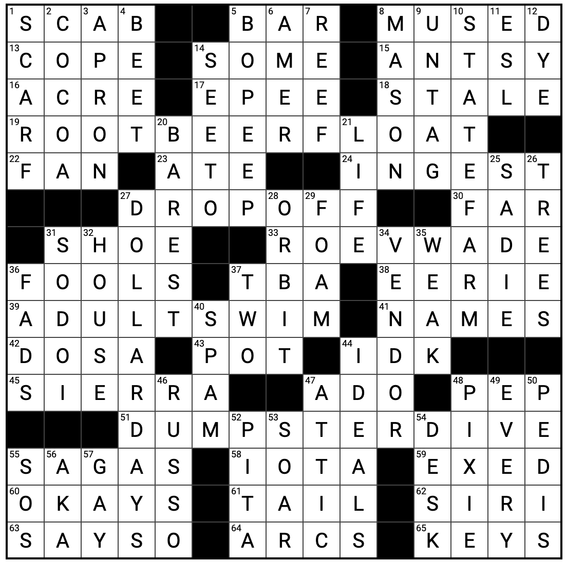 Point Puzzle: 'Why I oughtta' answers
