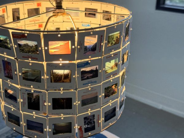 Alexandra Jordan’s work, “What Remains When We Forget,” included this custom lamp.